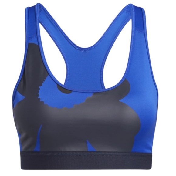 Adidas x Marimekko Sports Bra With Racer Back | NWT | Color: Blue | Size: M - Picture 1 of 4